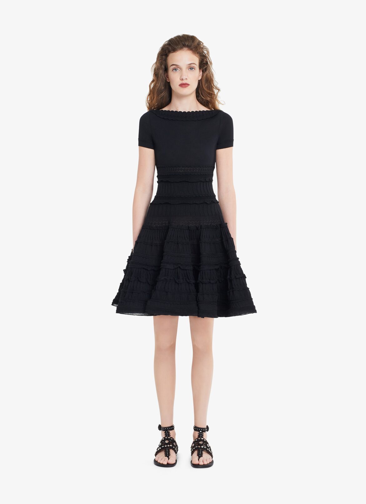Alaïa Edition 2007 Flared dress in cotton crinoline ALAÏA BLACK ALAÏA EDITION 2007 FLARED DRESS IN COTTON CRINOLINE